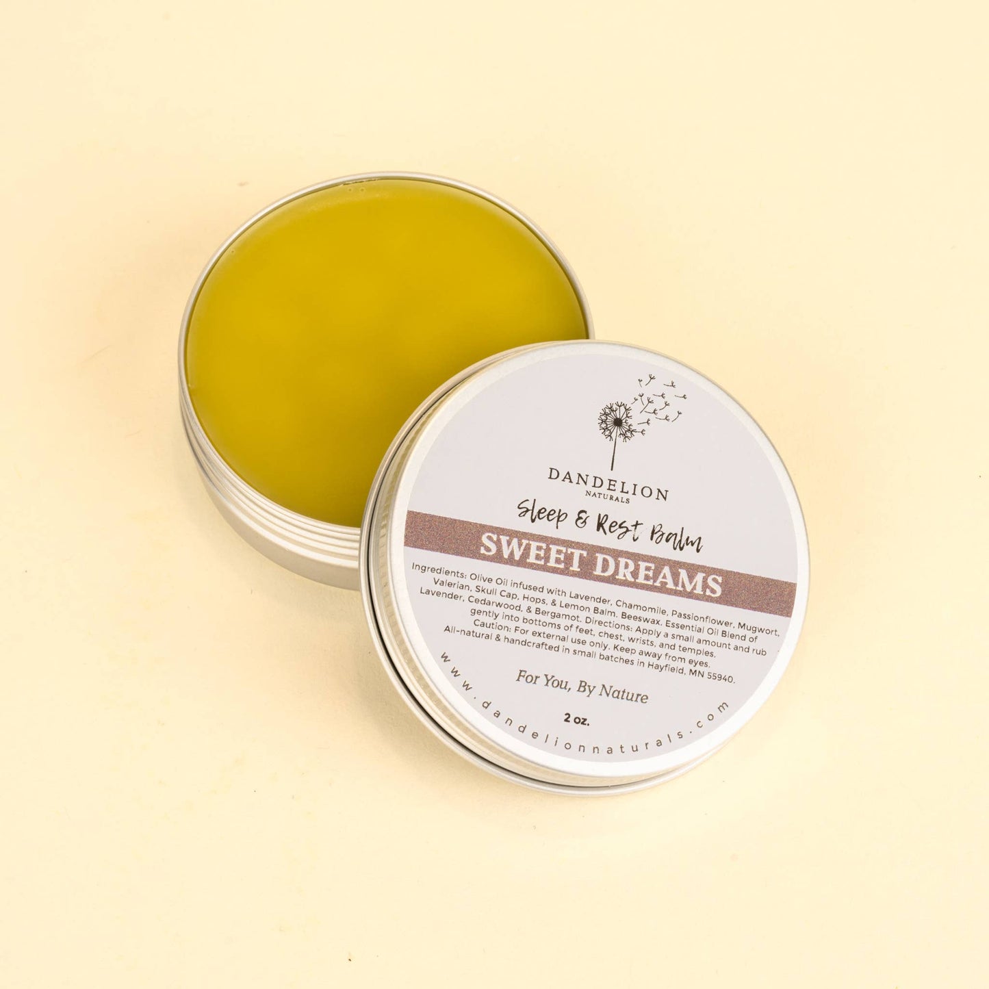 Dandelion Naturals - Sweet Dreams | Sleep Balm | Calming Salve | Bedtime Salve