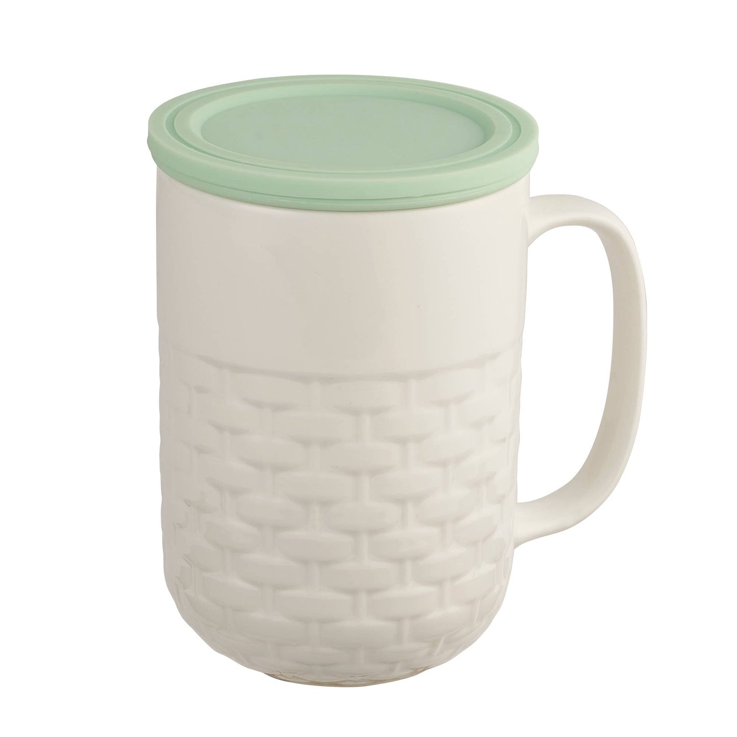 CasaWare - Weave 15oz Tea Infuser Mug White