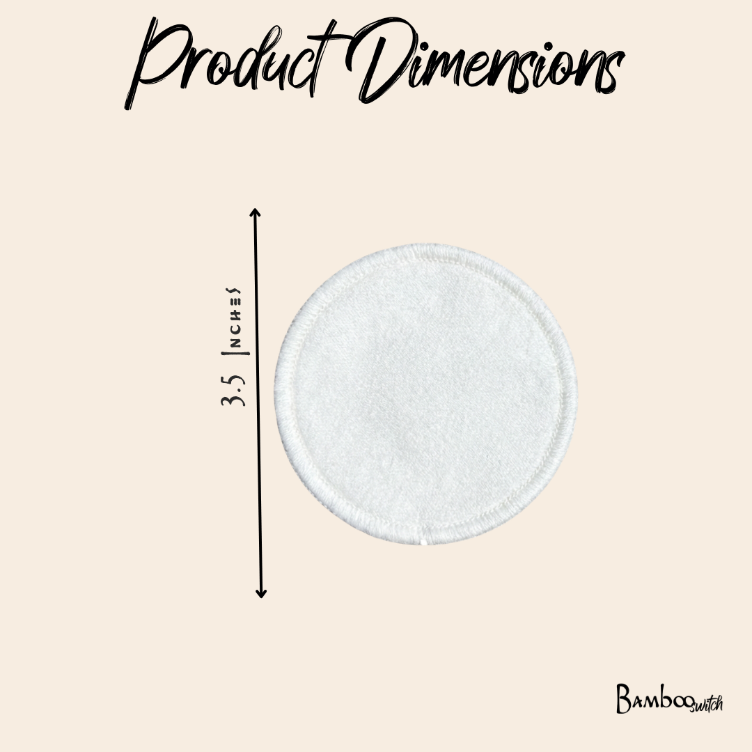 Bamboo Switch - Set of 10 - Reusable Bamboo Cotton Facial Rounds| Bestseller