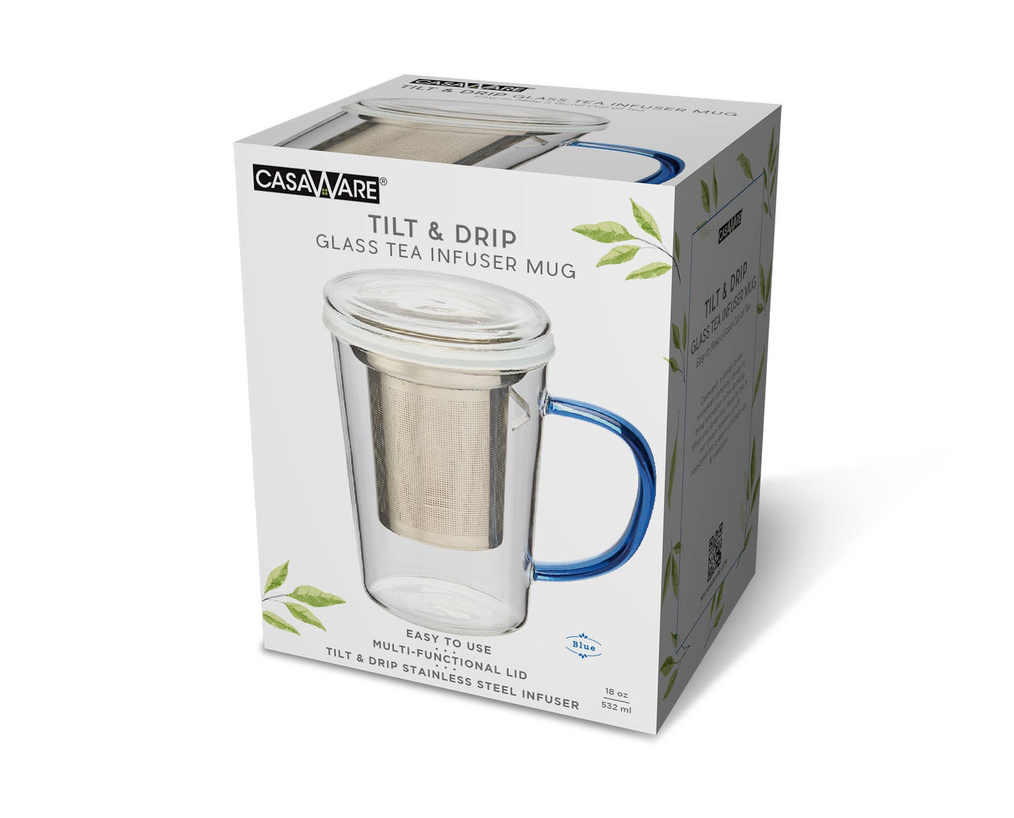 CasaWare - Glass Tea Infuser Mug