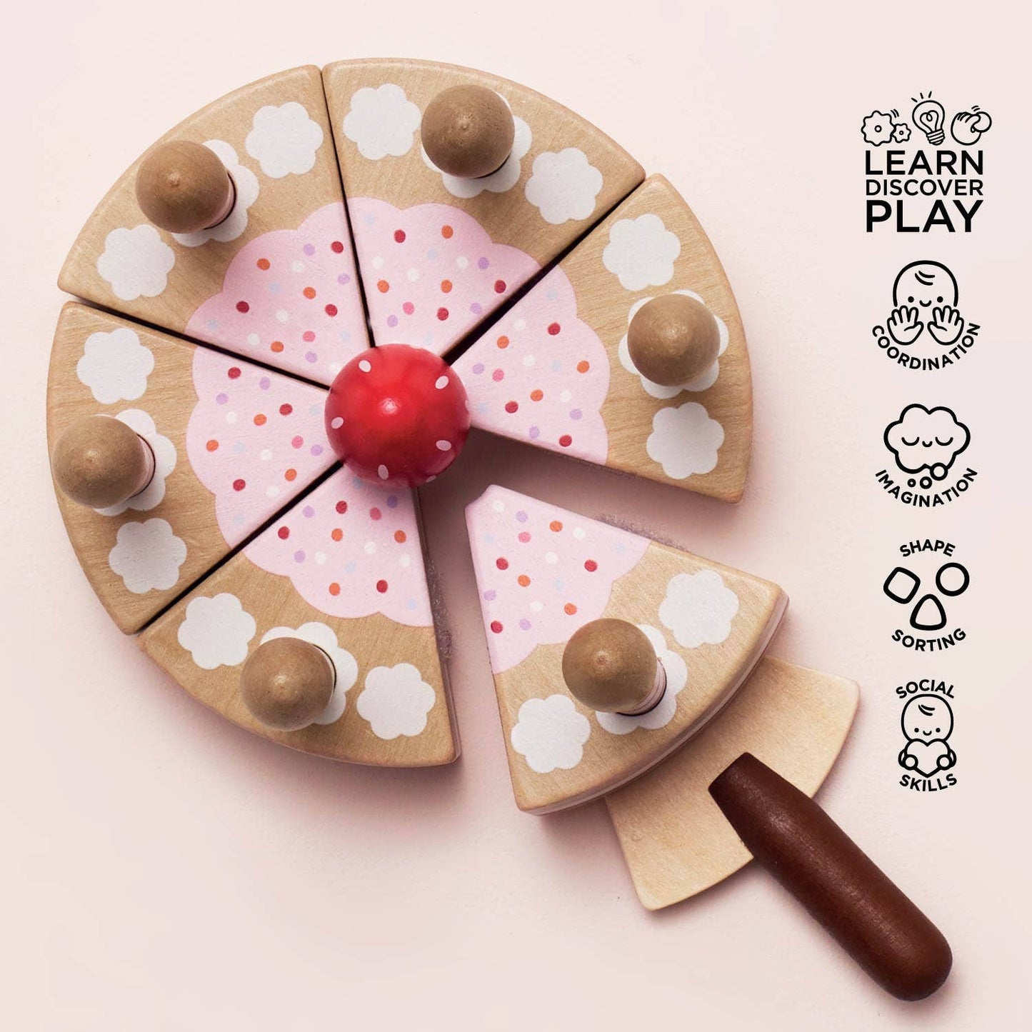 Le Toy Van, Inc. - Sliceable Birthday Cake & Candles