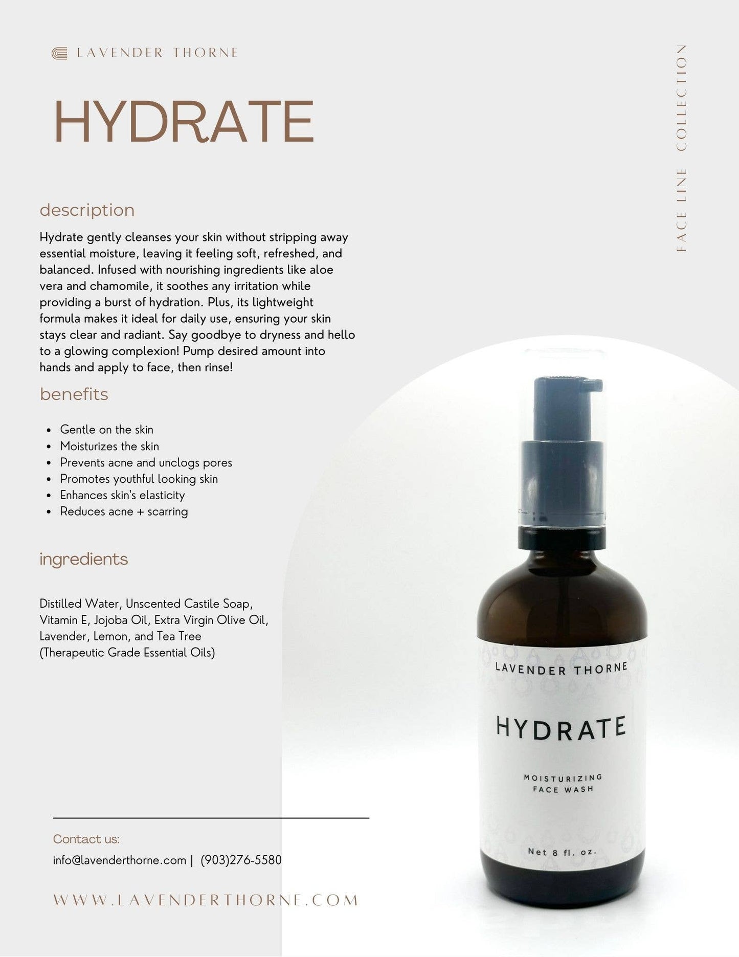 Lavender Thorne - Hydrate (Facial Cleanser)