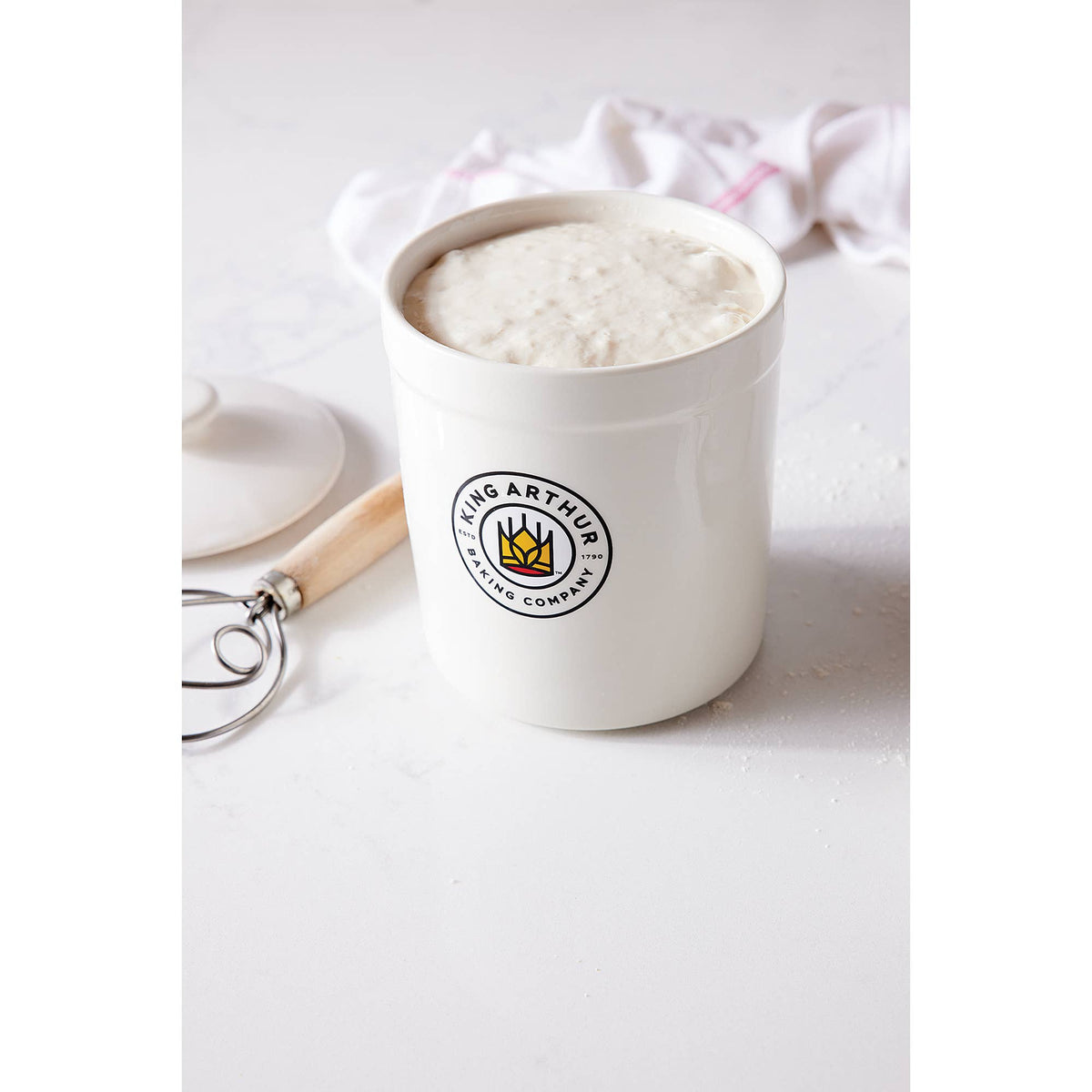 HIC - Harold Import Co. - King Arthur Baking Company Classic Sourdough Crock, 1-Quart