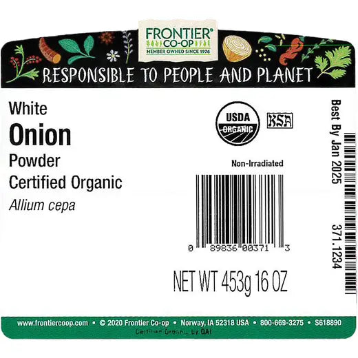 Frontier Co-op Onion Powder, Organic