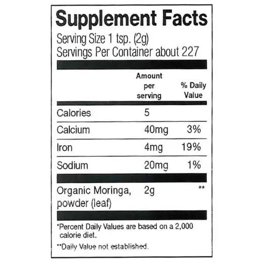 Frontier Co-op Moringa Powder, Organic