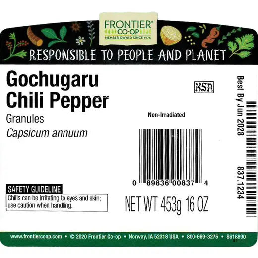 Frontier Co-op Gochugaru Chili Pepper Granules