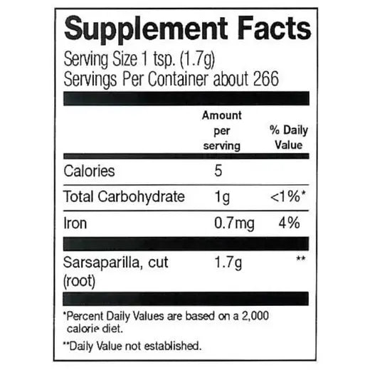 Frontier Co-op Indian Sarsaparilla Root, Cut & Sifted