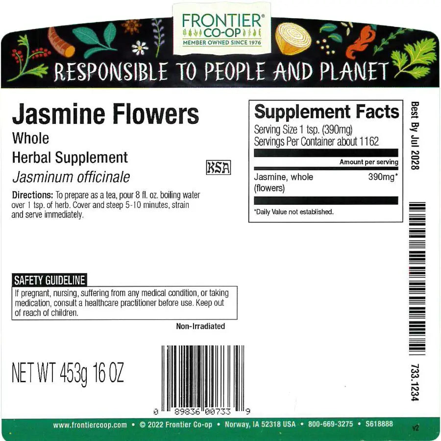 Frontier Co-op Jasmine Flowers, Whole