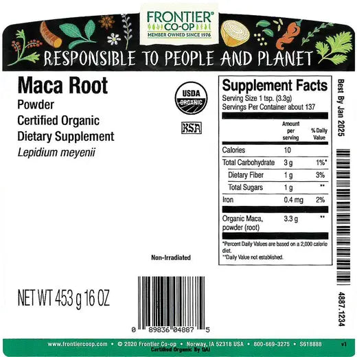 Frontier Co-op Maca Powder, Organic
