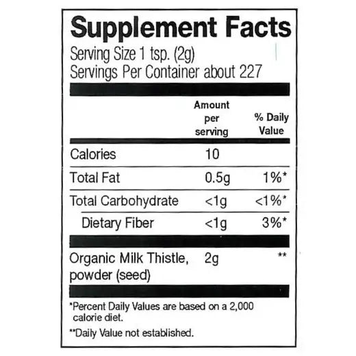 Frontier Co-op Milk Thistle Seed Powder, Organic