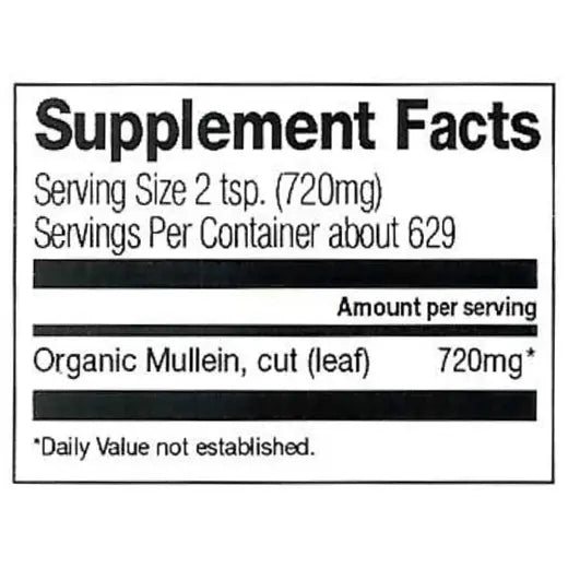 Frontier Co-op Mullein Leaf, Cut & Sifted, Organic