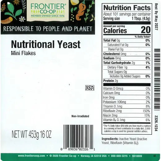 Frontier Co-op Nutritional Yeast Mini Flakes