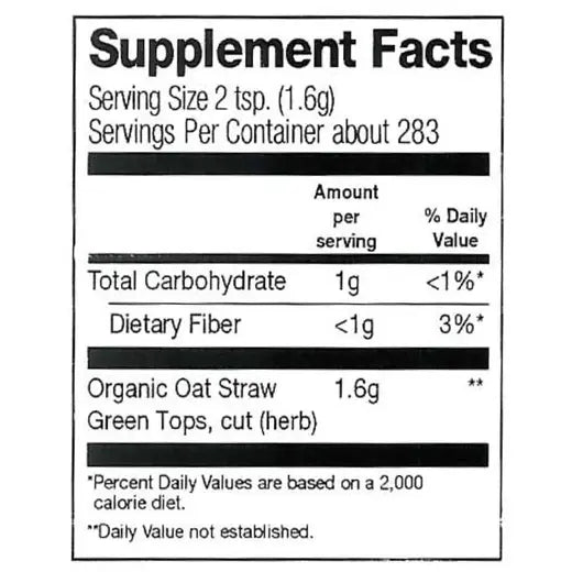 Frontier Co-op Oatstraw Green Tops, Cut & Sifted, Organic
