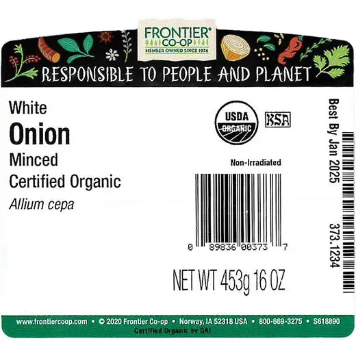 Frontier Co-op Minced Onion, Organic