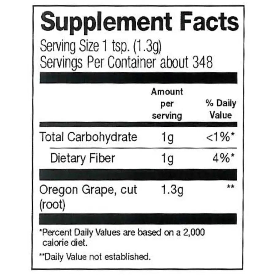 Frontier Co-op Oregon Grape Root, Cut & Sifted
