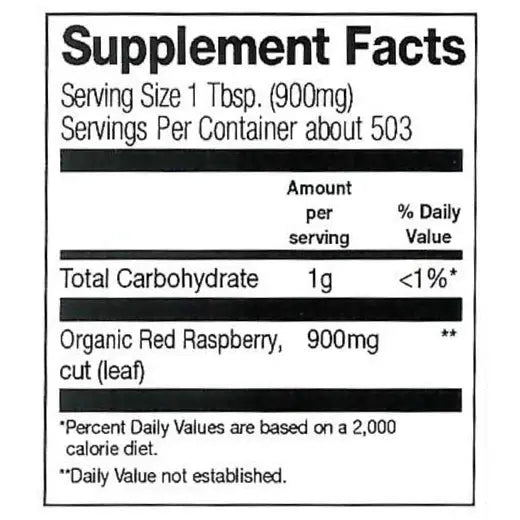 Frontier Co-op Red Raspberry Leaf, Cut & Sifted, Organic 1 lb