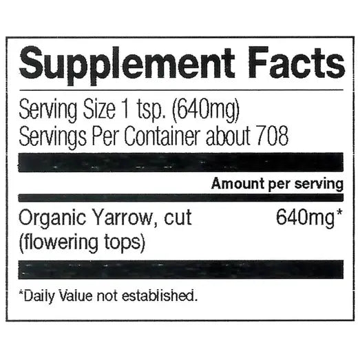 Frontier Co-op Yarrow Flowers, Cut & Sifted, Organic